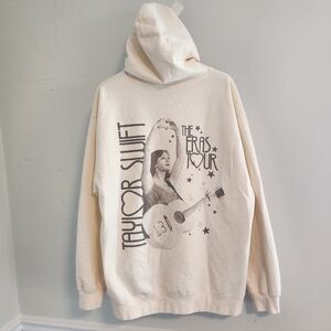Taylor Swift Eras Tour Official Cream Hoodie XL Oversized Soft Concert Merch
